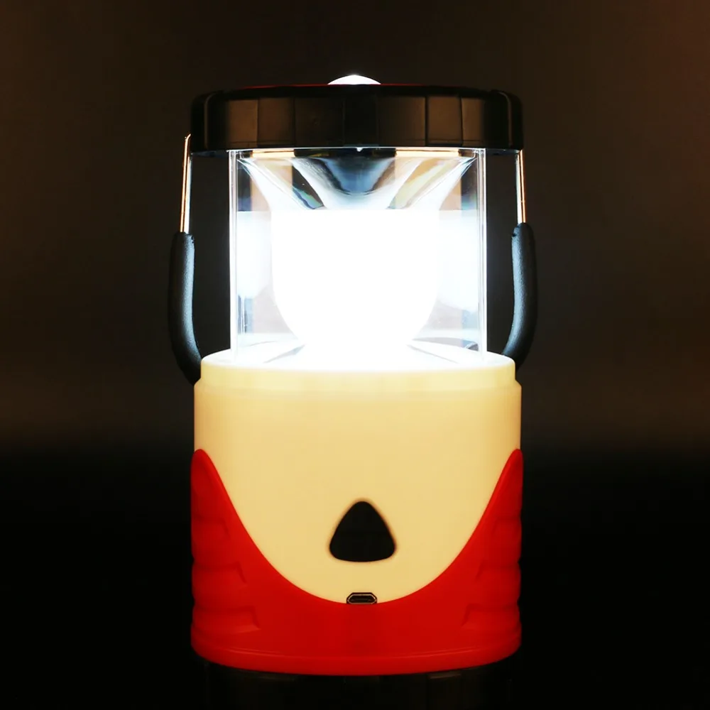 

Sanyi Portable Multi-function Camping Light USB Rechargeable LED Lantern Collapsible Tent Lamp Hook Ourdoor Hiking Handle Light