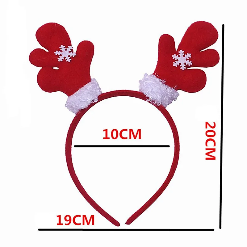 27 стилей, милые рождественские аксессуары для волос, повязка на голову для мальчиков, день рождения, вечеринка, олень, рог, Рождественский ободок SDFG001