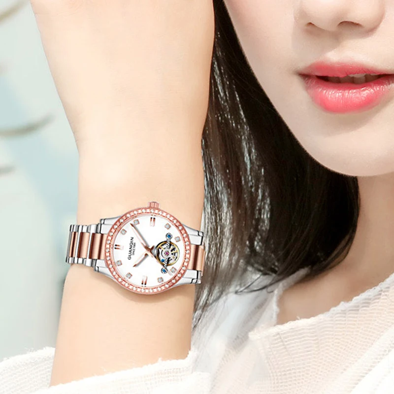 

GUANQIN High Quality date Men Watches Top Brand Luxury Business Waterproof women Watch Automatic Mechanical clock montres