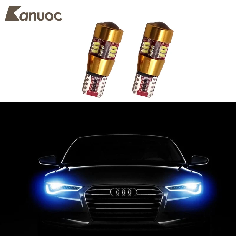 Светодиодные Автомобильные лампы 2xT10 W5W 3014SMD Сверхъяркие белого/голубого цвета
