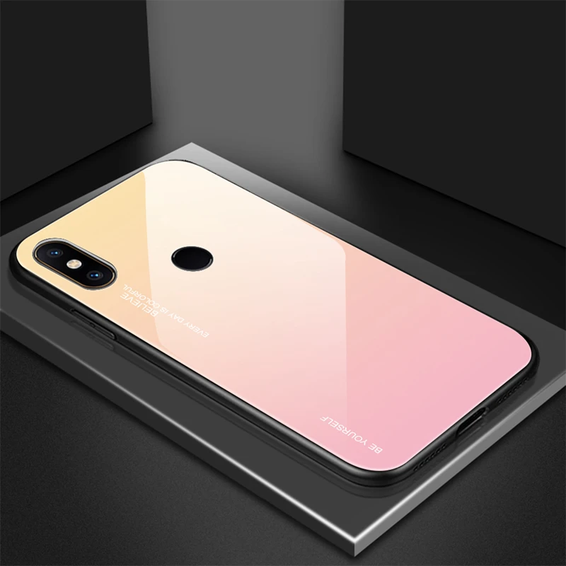 Gradient Tempered Glass Case For Xiaomi Redmi Note 6 Pro Note 5 6 5 Plus 6A 4X 6 Pro A2 Lite For Xiaomi Mi 8 Lite A1 A2 MAX 3 (8)