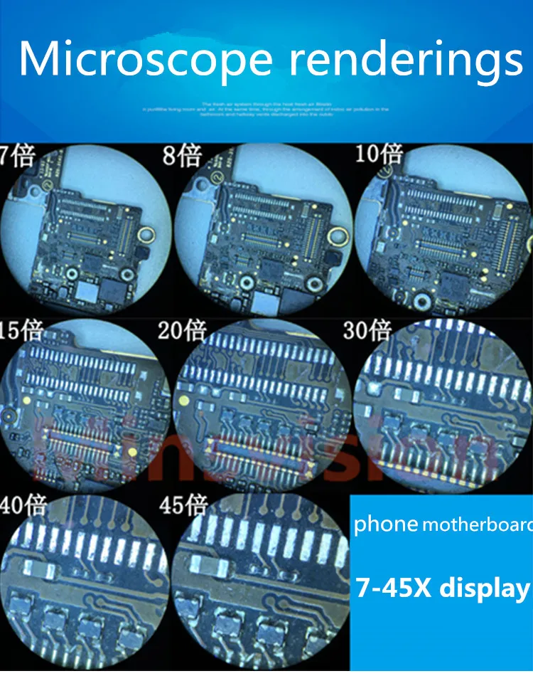 1080P HDMI CMOS Цифровая камера 0,7-4.5X Тринокулярный Стерео видео микроскоп светодиодный регулируемый светильник