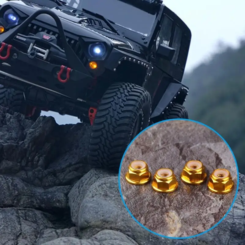 4 шт. технические стопорные гайки для Traxxas Hsp Redcat Rc4wd Tamiya Axial Scx10 D90|Детали и