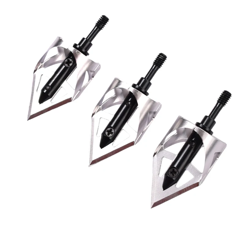 100 grains Broadhead Arrow Heads Shooting Beast Point Tip for Carbon