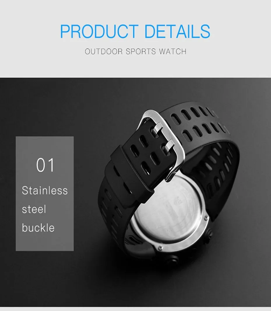 SKMEI Men Sports Watches Countdown Double Time