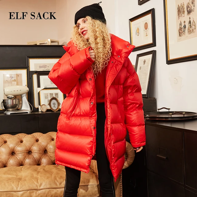 Red sack winter jacket clearance