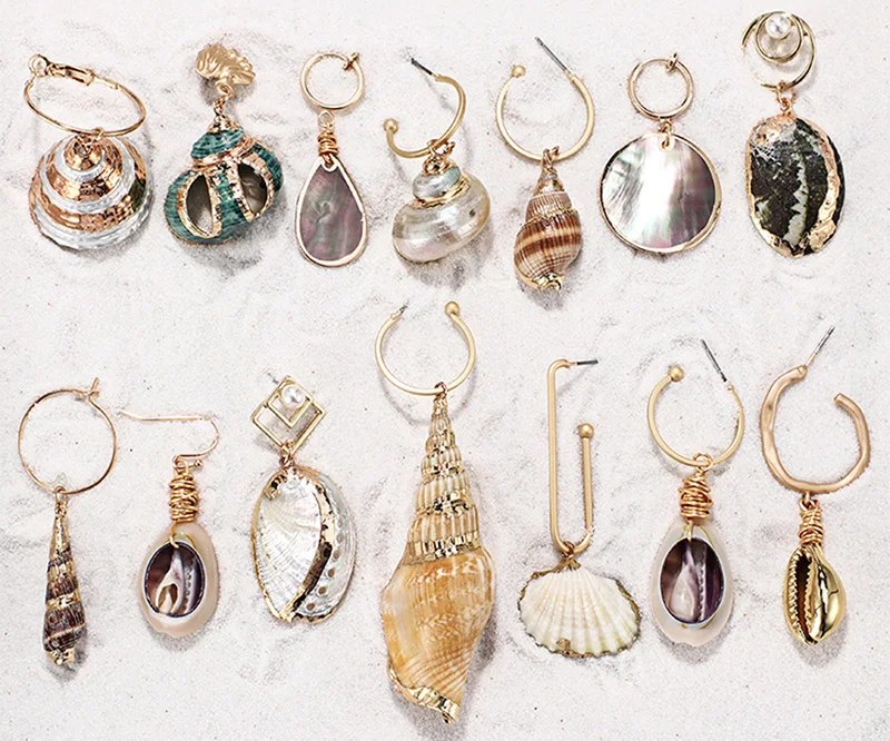 ZA-2019-New-Hot-Natural-Sea-Shell-Drop-Dangle-Earring-for-Women-Trendy-Metal-Maxi-Geometric