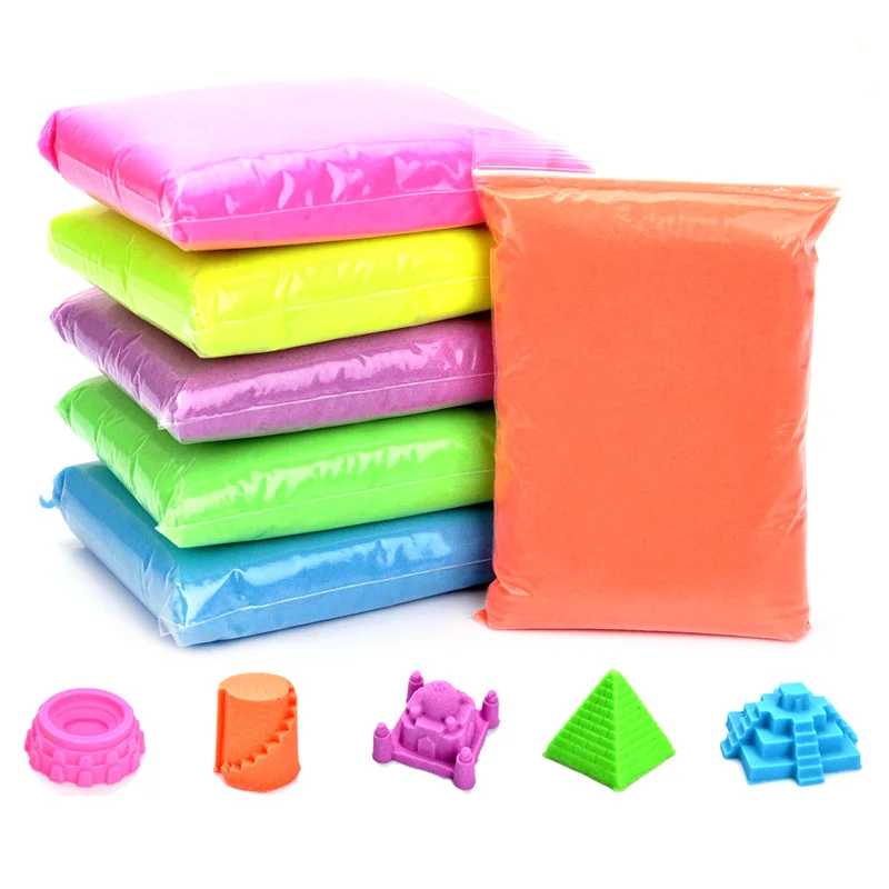 100g bag Magic Sand Dynamic Sand Indoor Playing For Children Modeling Clay Slime Play Learning Educational