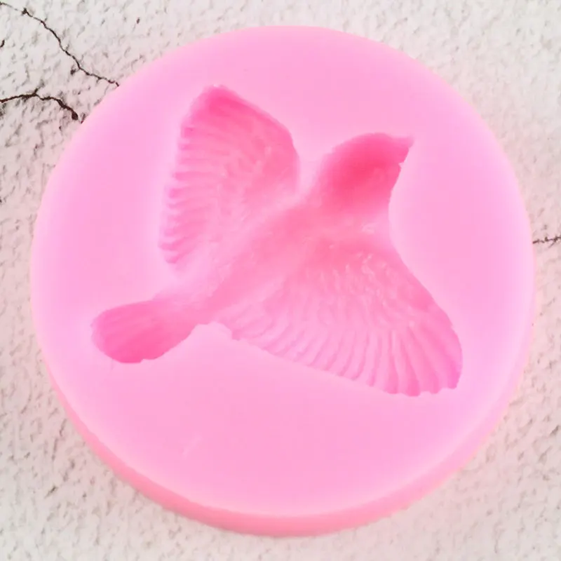 3D Птицы силиконовая форма для шоколада помадка формы для пирожных Сделай Сам инструменты для украшения конфеты полимер Глиняное Мыло Формы для выпечки кекса