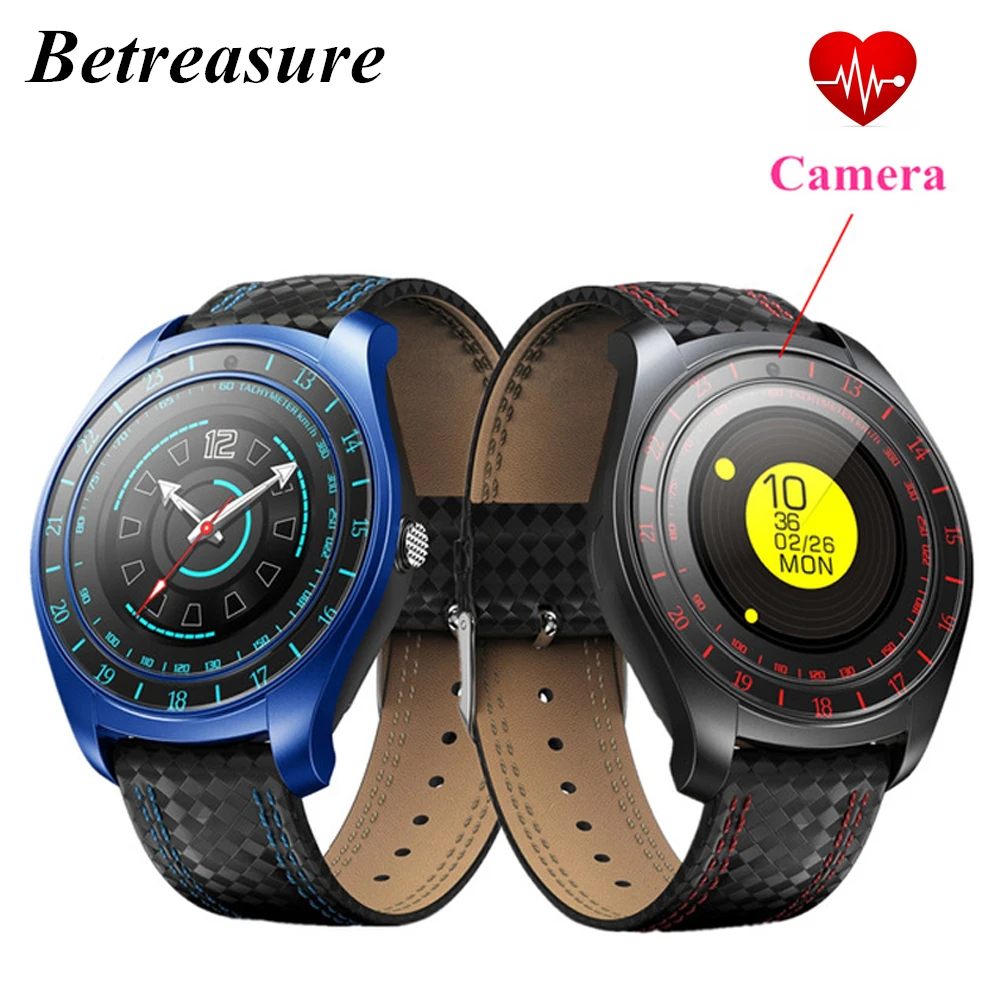 

Betreasure BW43 Smart Watch with Camera Bluetooth Smartwatch Fitness Heart Rate Monitor Sim/TF Card Wristwatch for Mobile Phone