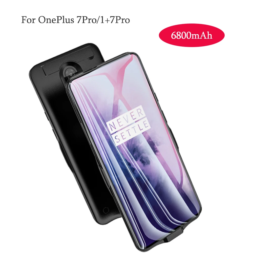 

High Quality Newest 6800mAh External Power Pack Back Bank Battery For OnePlus 7Pro Charger USB Case Battery Cover For 1+7Pro