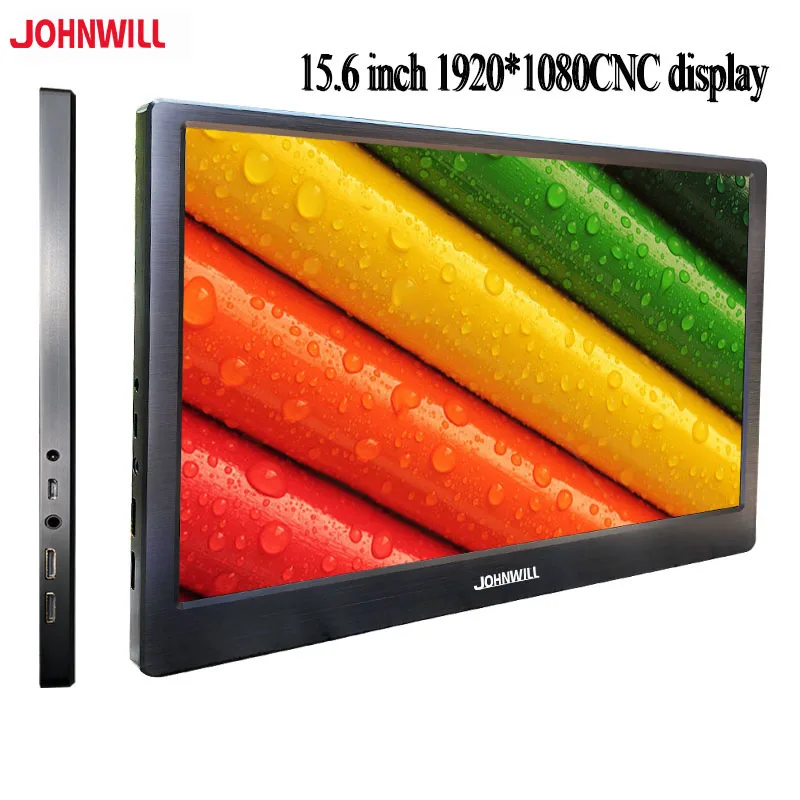 

15.6" 1920x1080 IPS LED 2HDMI ultra-thin portable display and USB power supply for computer office drawing expansion screen to d