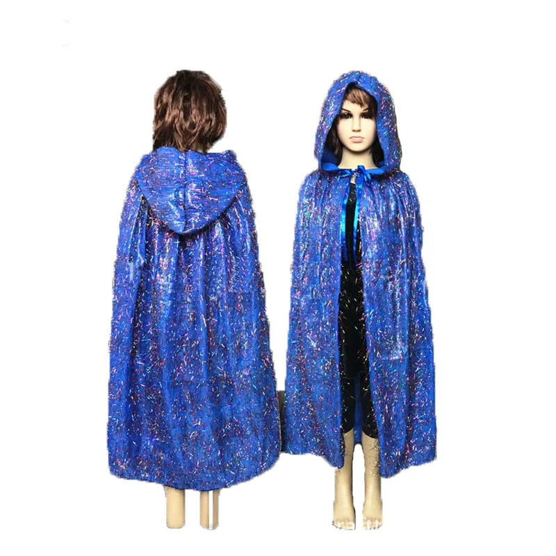 

Children Gothic Beauties Hooded Cloak Colourful Spirit Fairy Cape Costumes For Girl Boys Witch Vampires Stage Party Cosplay