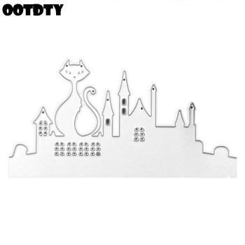 

Cat House Metal Cutting Dies Stencil DIY Scrapbooking Album Stamp Paper Card Embossing Crafts Decor New for 2020