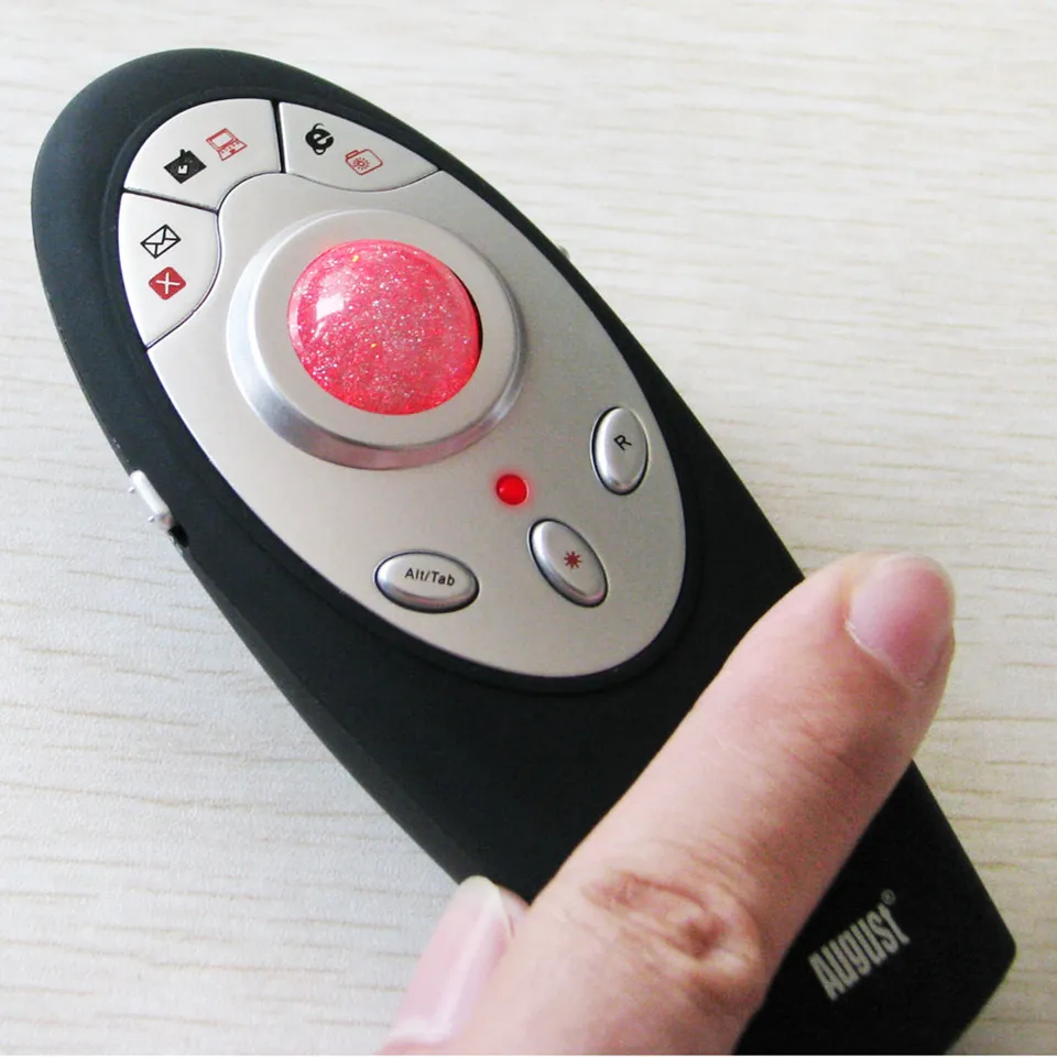 Августа LP108M Беспроводной ведущий с трекболом Мышь 2 4 ГГц USB Powerpoint Presenter пульт