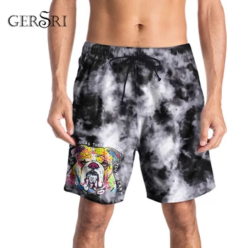 

Gersri 2020 Summer Men's Board Shorts Beach Brand Shorts Surfing Bermudas Masculina Men Boardshorts Dog Print Men Shorts