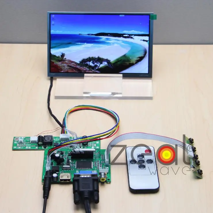 

(HDMI+VGA+2AV) Controller Driver Board+7" 7Inch TFT 1024*600 IPS For LMS700JF04 LCD Display