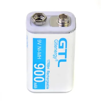 

GTL 9V rechargeable battery 900mAh block 5.7*2.5*1.6 (cm) Suitable for models such as RC helicopters pk okcell