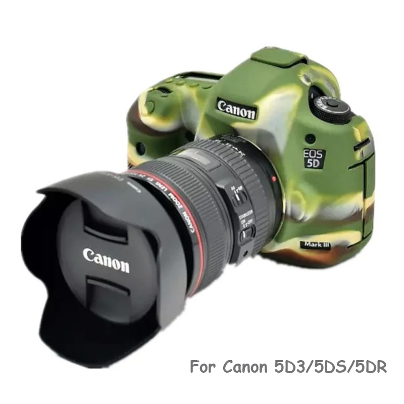 Высококачественный силиконовый чехол для камеры Canon 6D/70D/77D/80D/650D/700D/5D3 5DS 5DR/5D Mark IV мягкий резиновый чехол для камеры