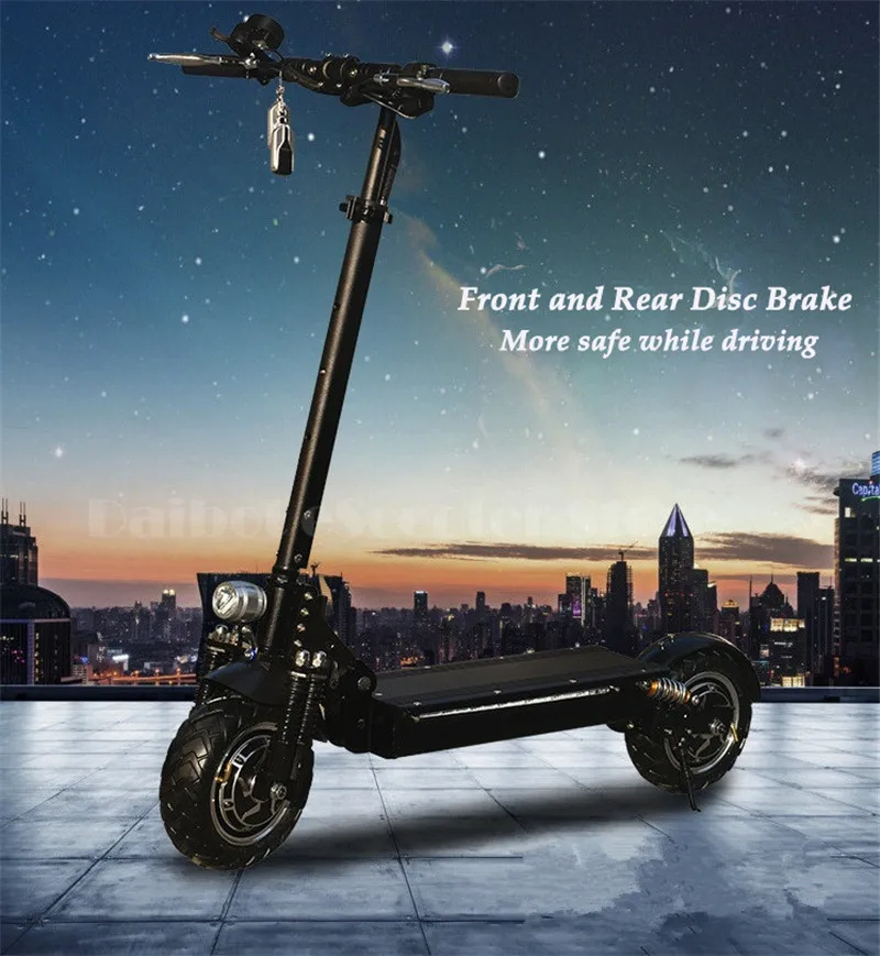 Daibot Kick Scooter For Adults Two Wheel Electric Scooters Double Drive 2400W Four Suspension Powerful Electric Bike 60V         (8)