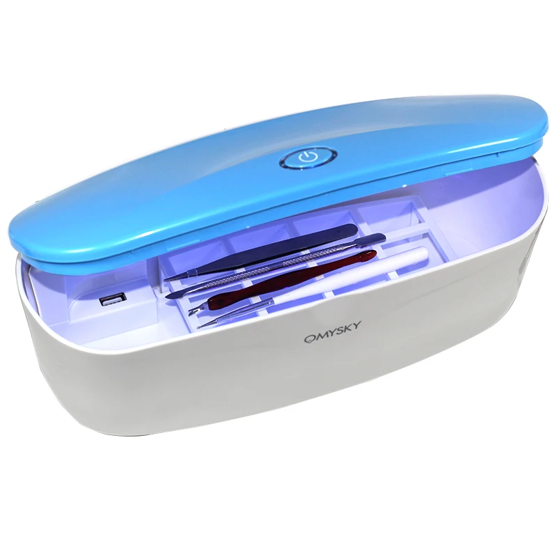 

UV Sterilizer Box Beauty Nail Art Tools S2 Sterilizer Storage Box Portable LED Disinfection Box for Comestic Salon