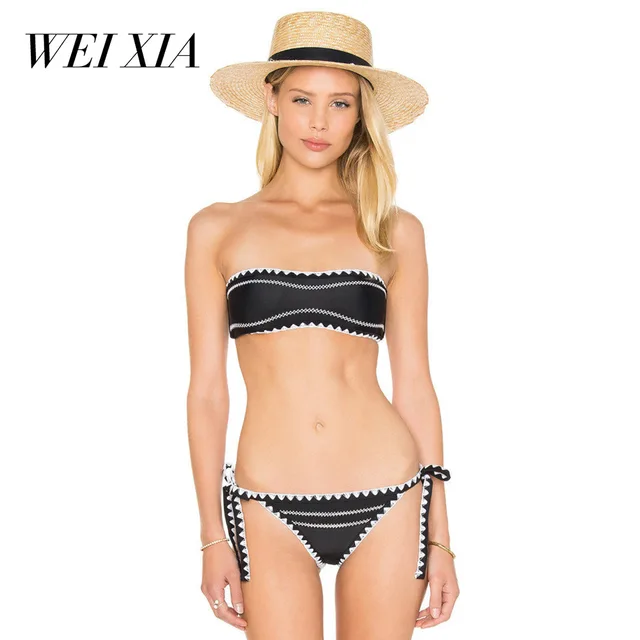 Buy Weixia 1865 Simple Design Brand Sexy Swimsuit Bath Suit Bikini Set Swimwear