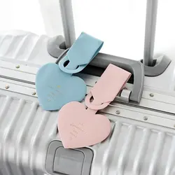 Новые творческие Красивая бирка для багажа дорожные аксессуары ПВХ чемодан держатель ID адрес багажа таблички на багаж переносная бирка