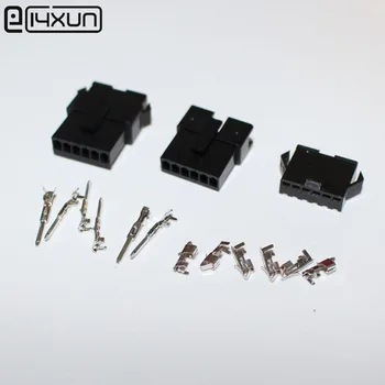 

100sets/lot SM2.54 6Pin 2.54 Male and Female Terminal Adaptor JST 2.54MM 6P Electrical Wire Connectors for Car Auto ect.