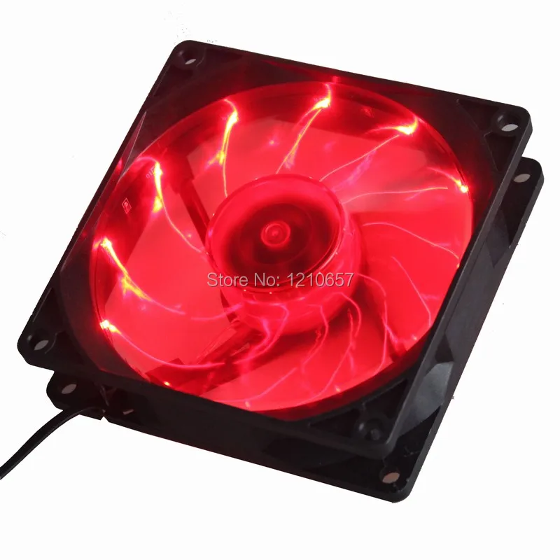

5PCS LOT Gdstime 90mm 92mm x 25mm DC 12v LED PC Computer Case Fan 3Pin For Radiator Blue
