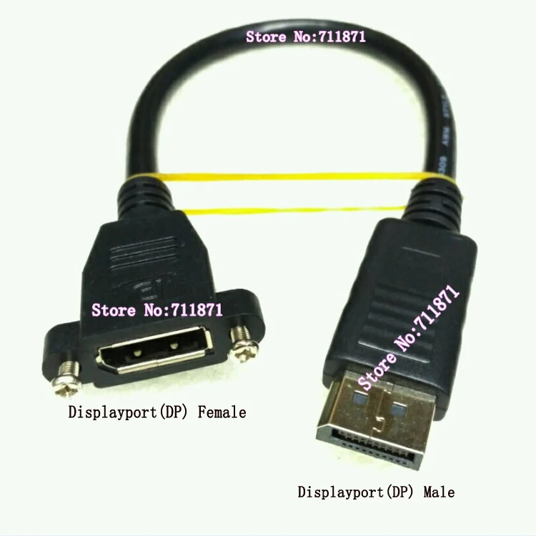 Screw Fixed Displayport DP Cable Line Male Female Screw hole DP Displayport Line Cable Male