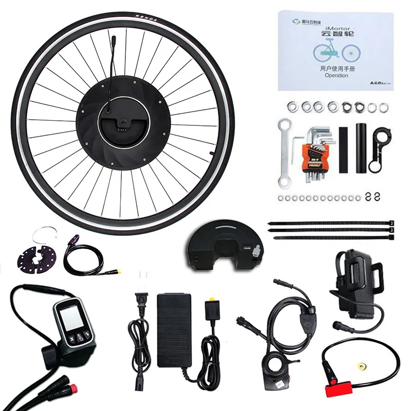 Sale iMortor Electric Motor Wheel Electric Bike Conversion Kit with Battery All in one Kit Eelectric Bicycle Motor Ebike Motor Wheel 13