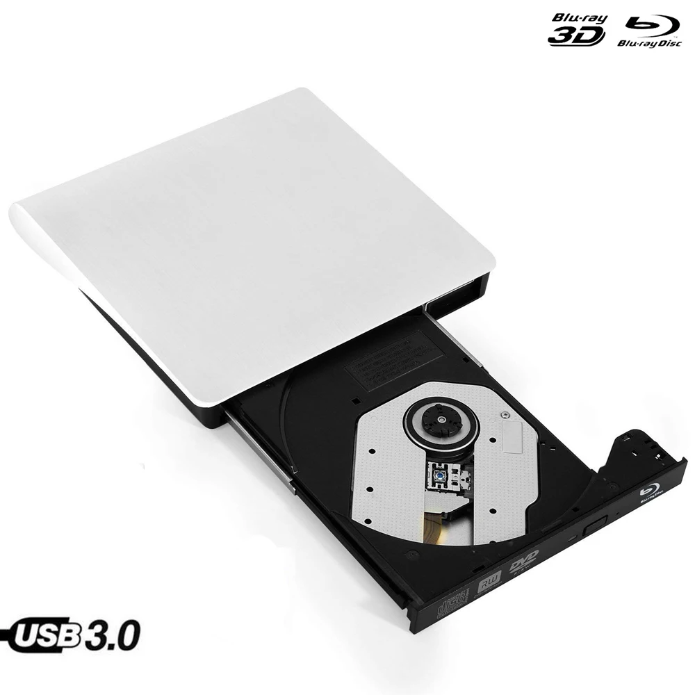 Bluray player external optical drive usb 3 0 blu ray bd rom cd dvd rw