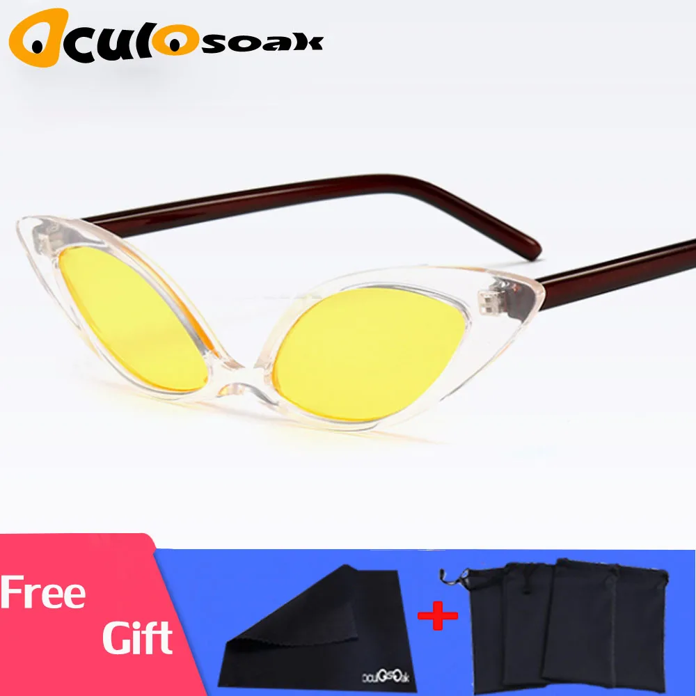 Brand Small Sunglasses Women 2019 Cool Brand Designer Trendy Sun Glasses Retro Cat Eye Sunglass Fashion Party Glasses