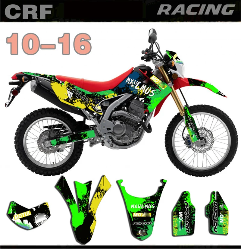 

Motorcycle Customized Full Stickes For Honda CRF250L CRF 250 L 2010-2016 2011 GRAPHICS BACKGROUNDS DECAL With Graffiti pattern