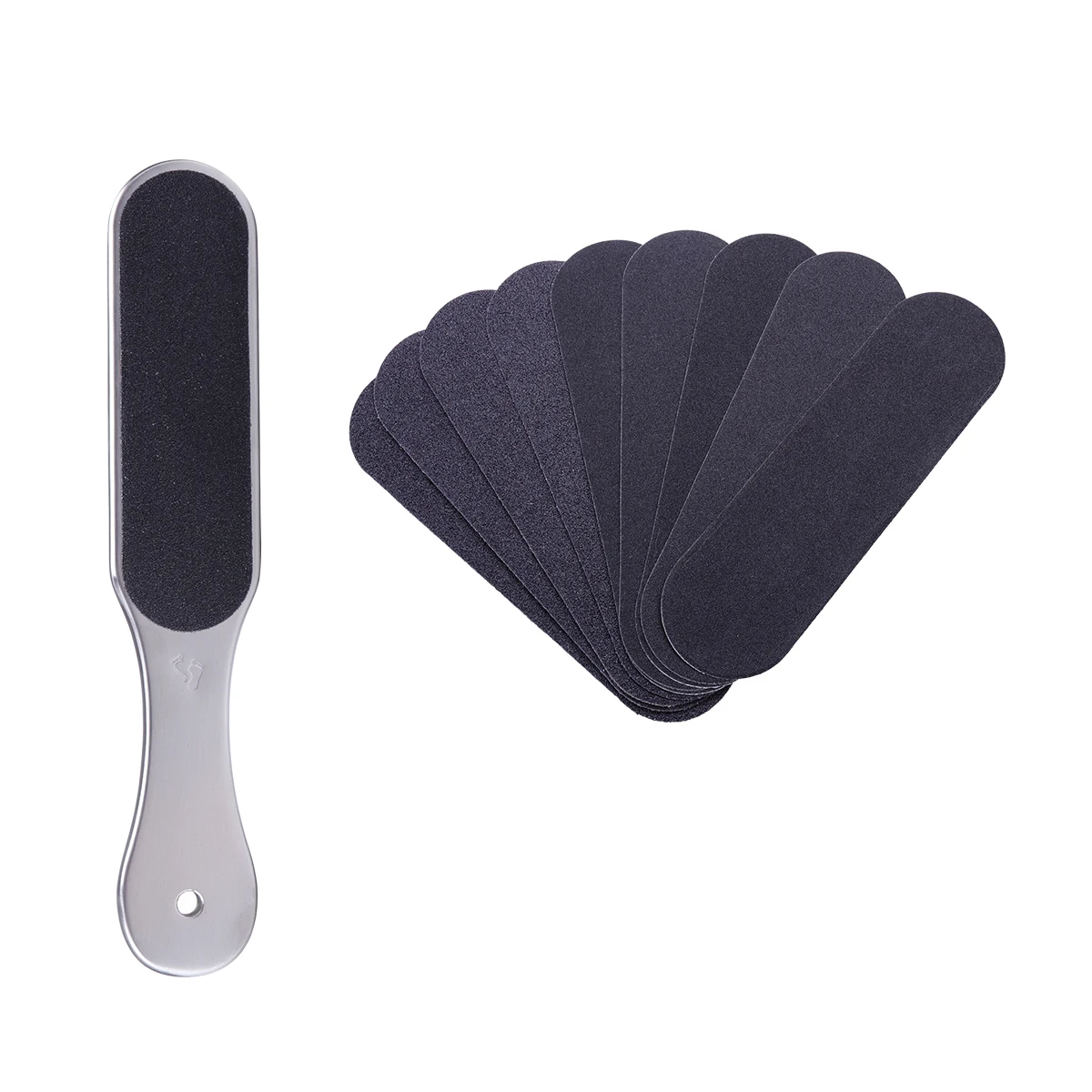 

ETEREAUTY Stainless Steel Double Side Foot File Dry Sanding Paper Rasp Feet Care Pedicure Tools Callus Hard Skin Remover