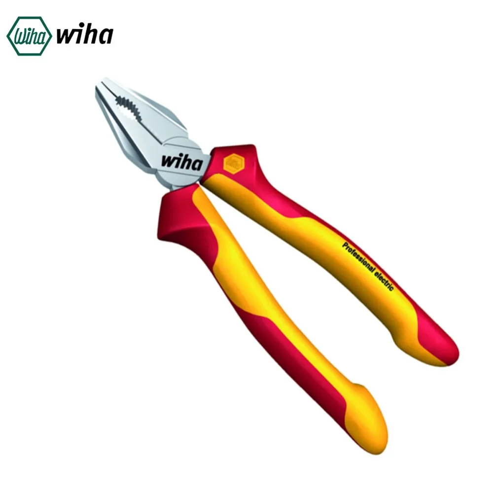

Germany Wiha 8 inch 200mm Length 26711 Vise Locking Pliers Combination Pliers Professional Electric with Extra Long Cutting Edge