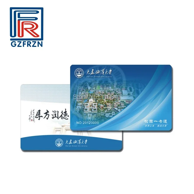 100pcs/lot Customized printing CR80 Plastic PVC 125khz RFID Card for access control