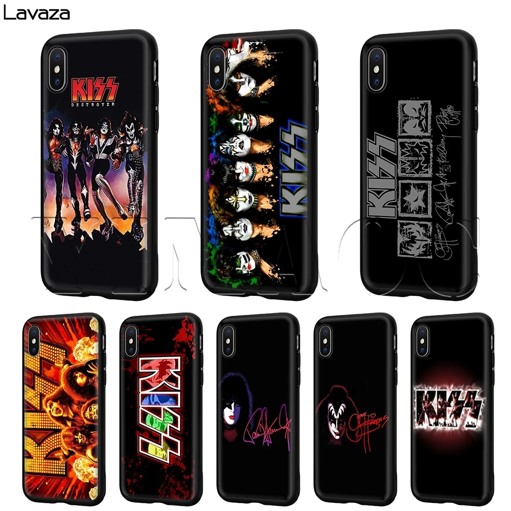 

Lavaza Kiss band Case for iPhone 11 Pro XS Max XR X 8 7 6 6S Plus 5 5s se