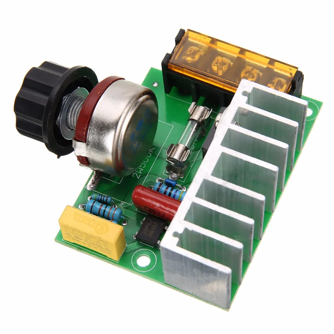 High Quality SCR Voltage Regulator 4000W AC 220V Adjustable Regulator Motor Speed Control Dimmer for Lamp Electric Furnace
