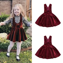 Милое летнее платье для маленьких девочек; Новинка года; шелковое бархатное платье без рукавов для маленьких девочек; сарафан на подтяжках для девочек; одежда
