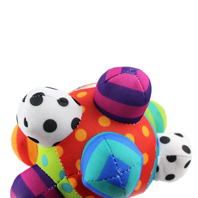 Детские шар-погремушка детская игрушка для хватания Забавный шарик милые плюшевые мягкие ткани рук погремушки образование игрушки