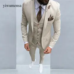 YWMS-406 последние конструкции пальто брюки зеленый мужской костюм Slim Fit 3 шт смокинг жених свадебные костюмы на заказ Выпускной пиджак для