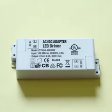 20 шт./лот 24 V 2.5A 60 W Светодиодный драйвер 3528/5050 светодиодный полоски от источника питания