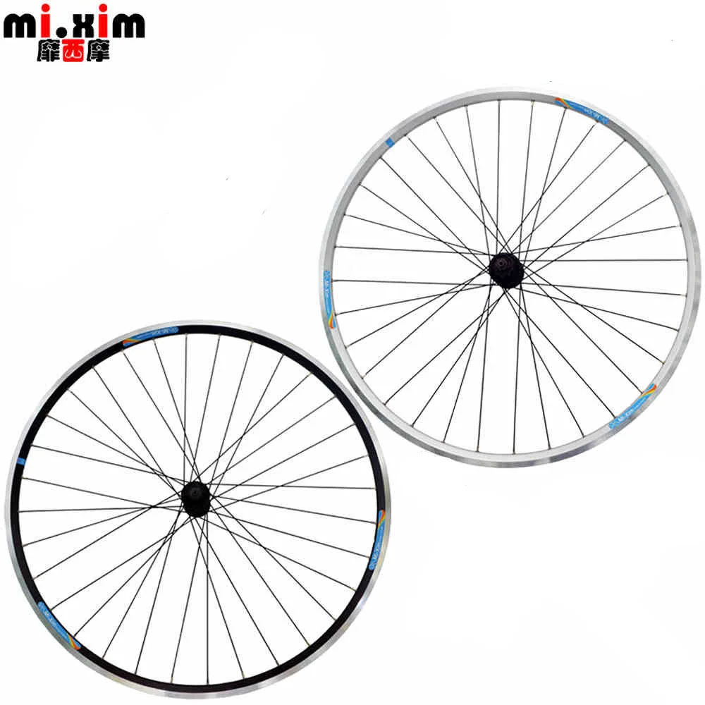 Mi. Xim 700C колеса для шоссейного велосипеда передние и задние алюминиевые V тормоза 32 отверстия обод гоночного колеса велосипедная пара колес