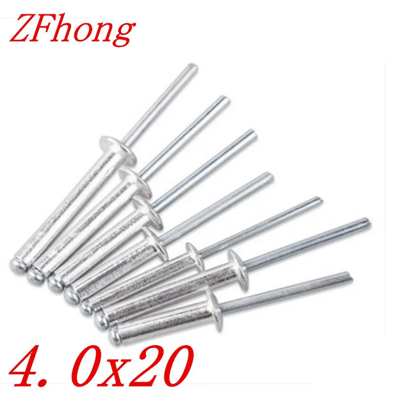 20pcs m4*20 4mm aluminum pop rivet blind rivetpop rivetsaluminum pop