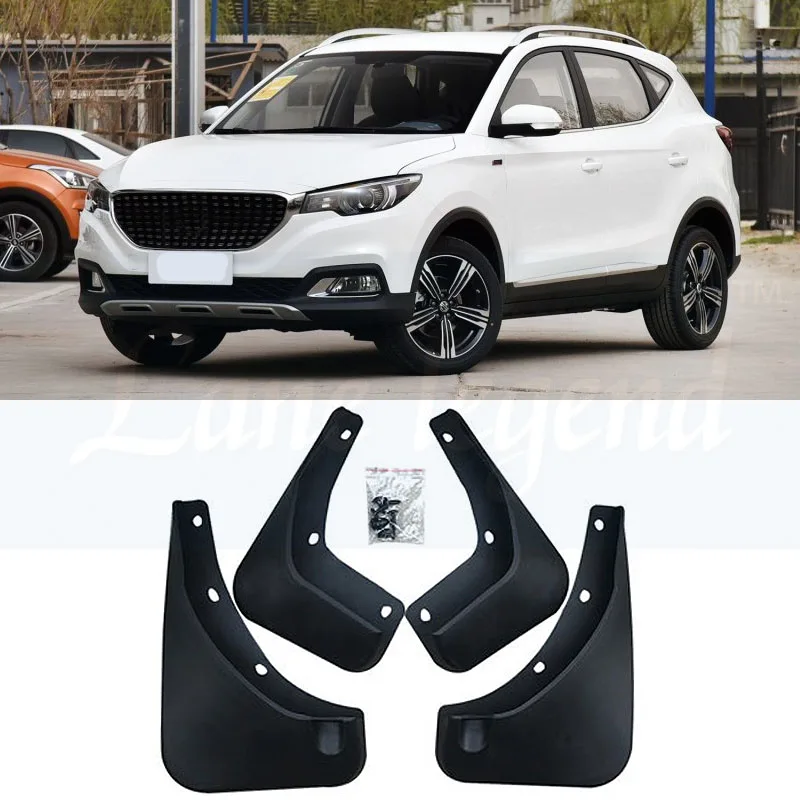

for car styling MG ZS 2017 2019 accessories mud flaps flap splash guard Front Rear Mudguards Fender car-styling black 4pcs/set