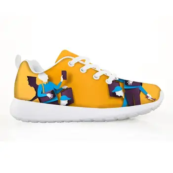 

2019 Kids Children's Shoes Paintings Out Of Light And Shadow Printed For Fashion Girls Sneakers Shoes Sapato Infantil Customized
