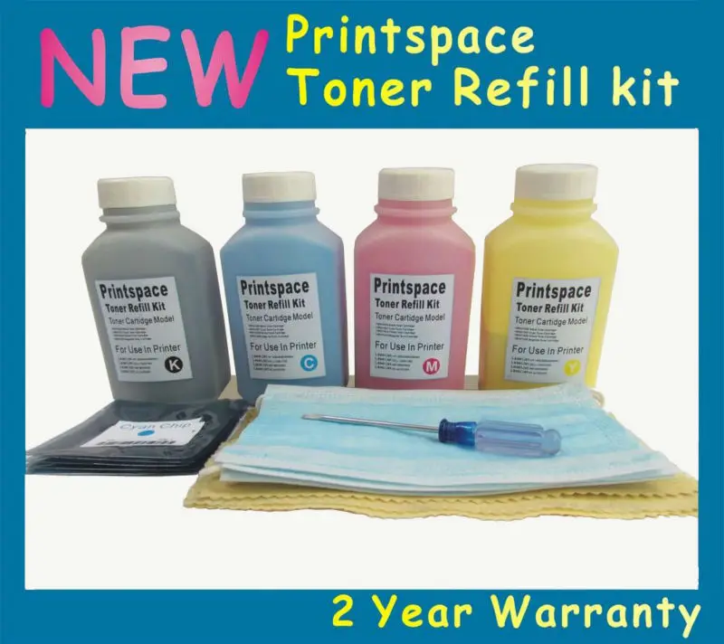 4x NON OEM High Capacity font b Toner b font Refill Kit Chips Compatible For OKI