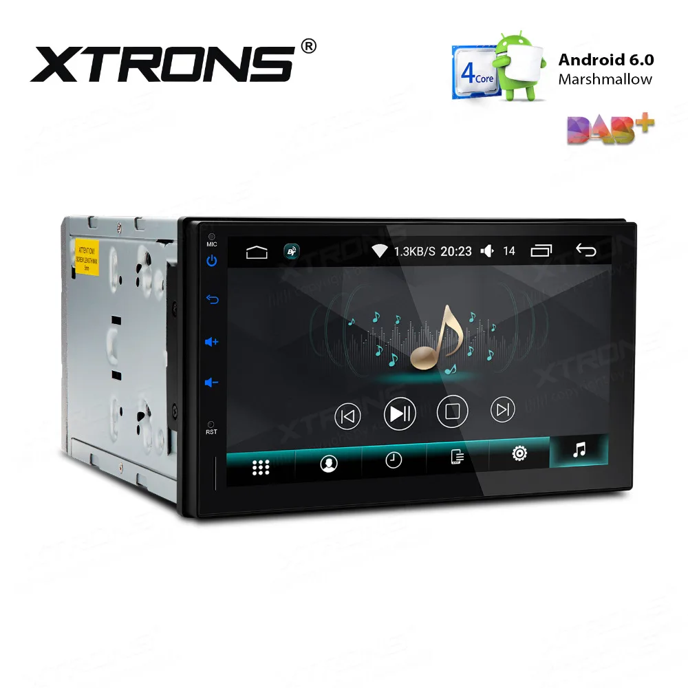 Sale XTRONS 7" Android 6.0 Marshmallow Quad Core 16G ROM HD Digital Touch Screen Car Multimedia Player GPS Bluetooth 5.0 OBD2 NO DVD 1