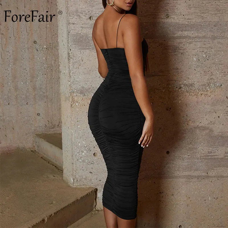Forefair Sexy Midi Party Dress 2019 New  (21)
